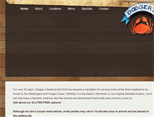 Tablet Screenshot of doogersseafood.com